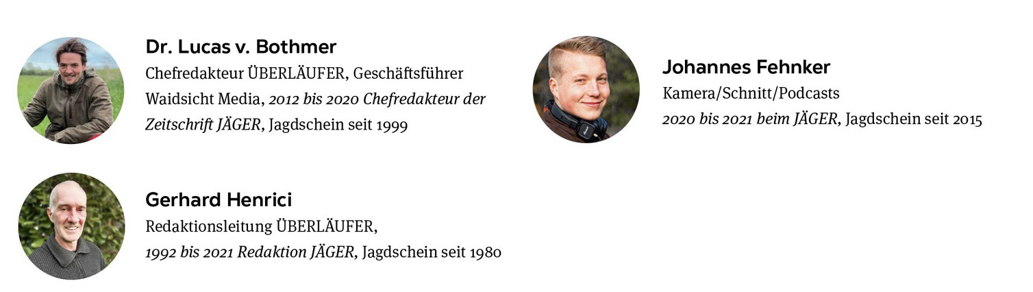Das Überläufer-Team Dr. Lucas von Bothmer, Gerhard Henrici, Johannes Fehner, Dr. Ursula Pahls