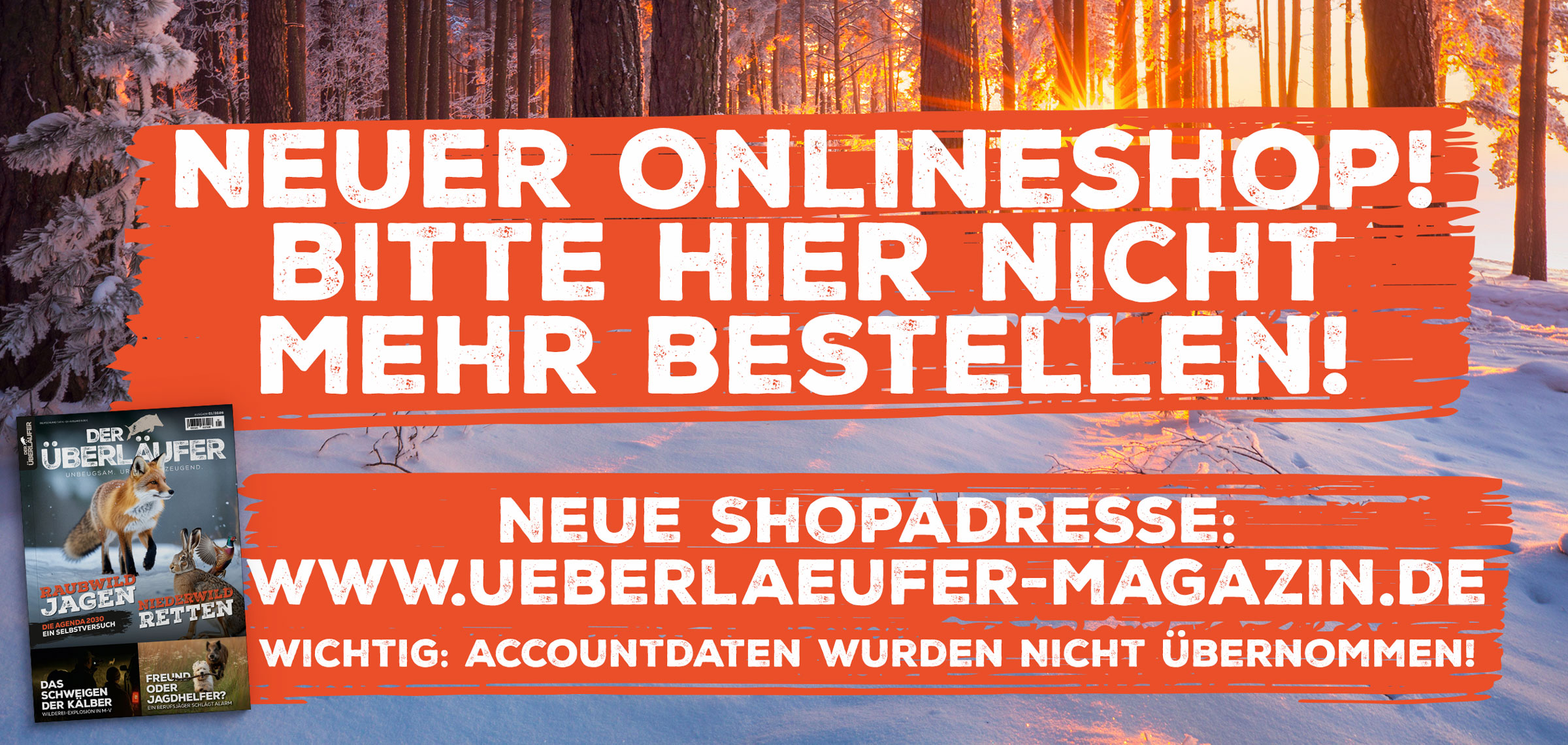 &Uuml;berl&auml;uferabo-Aktion zum Sonderpreis |&nbsp;Jagdmagazin | Lucas von Bothmer