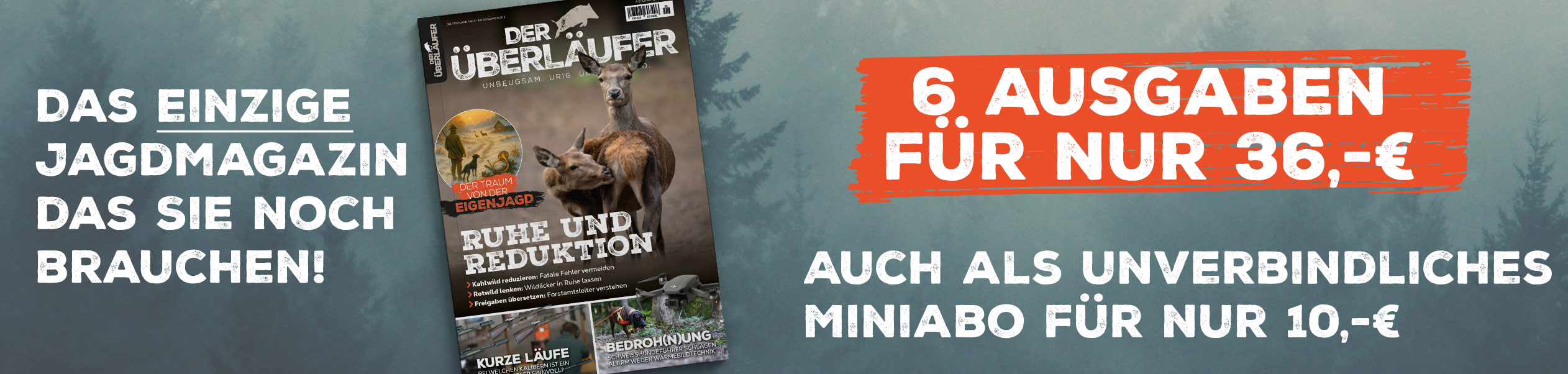 Überläuferabo-Aktion zum Sonderpreis | Jagdmagazin | Lucas von Bothmer